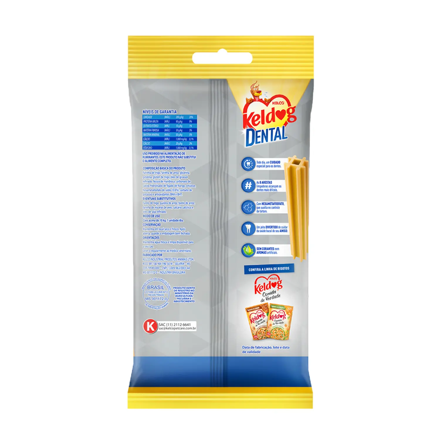 Petisco Keldog Higiene Bucal para Cães Médios e Grandes